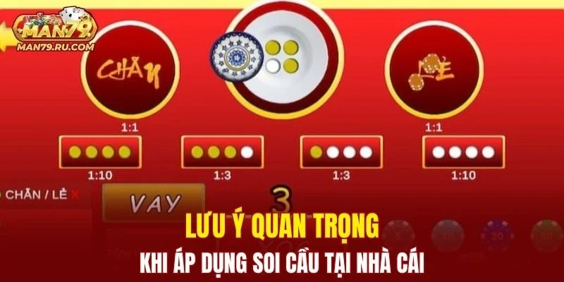 Những điều cần ghi nhớ khi áp dụng soi cầu tại cổng game